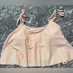 Peach swim suit top new no tag
